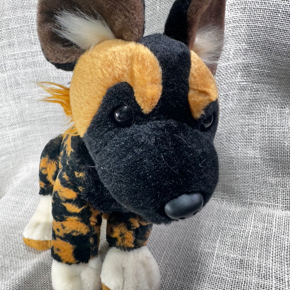 Wild Republic African Wild Dog Plush Stuffed Animal Painted Dog Safari Toy